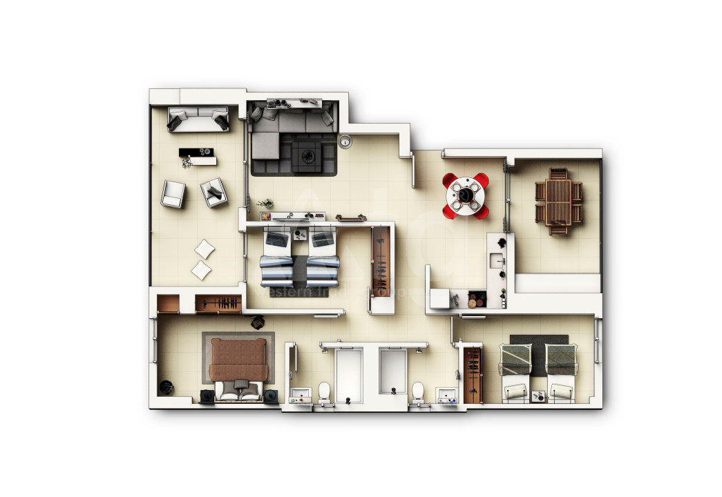Appartement de 3 chambres à Punta Prima - GD113900 - 42