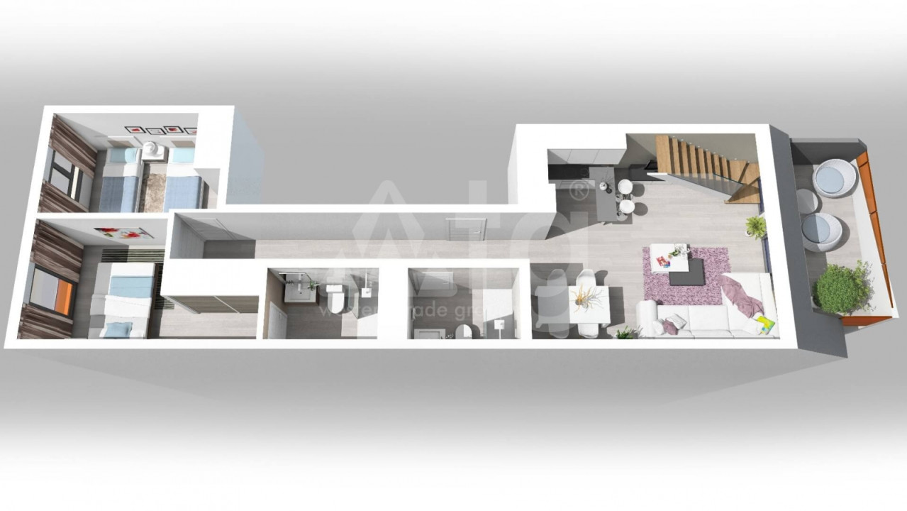 Penthouse de 2 chambres à Torrevieja - AG5936 - 11