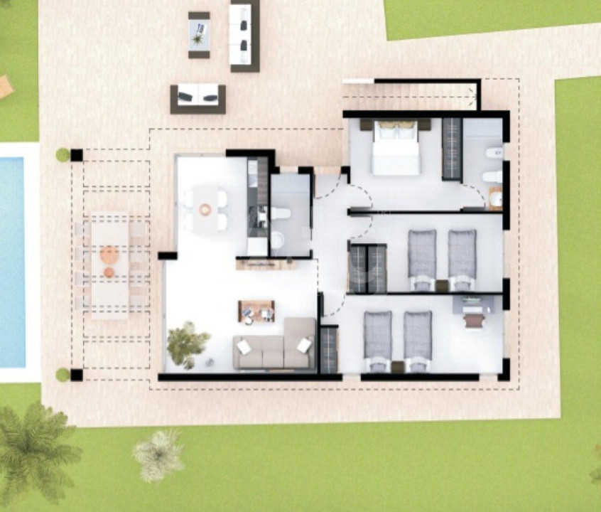 Villa de 3 habitaciones en La Manga  - GRI8139 - 4