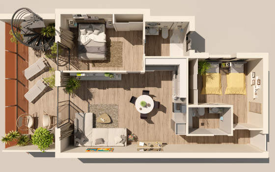 Ático de 2 habitaciones en Torrevieja - AG63791 - 17