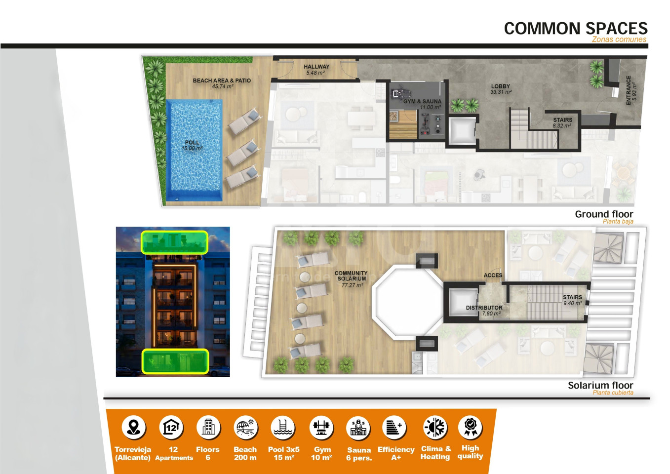 1 Schlafzimmer Appartement in Torrevieja - CBM110299 - Foto 2