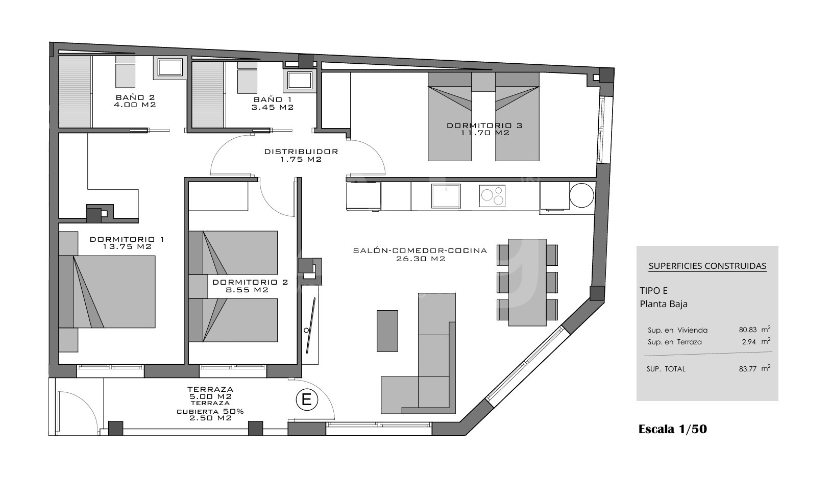 Appartement de 3 chambres à Santa Pola - EB112692 - Photo 1