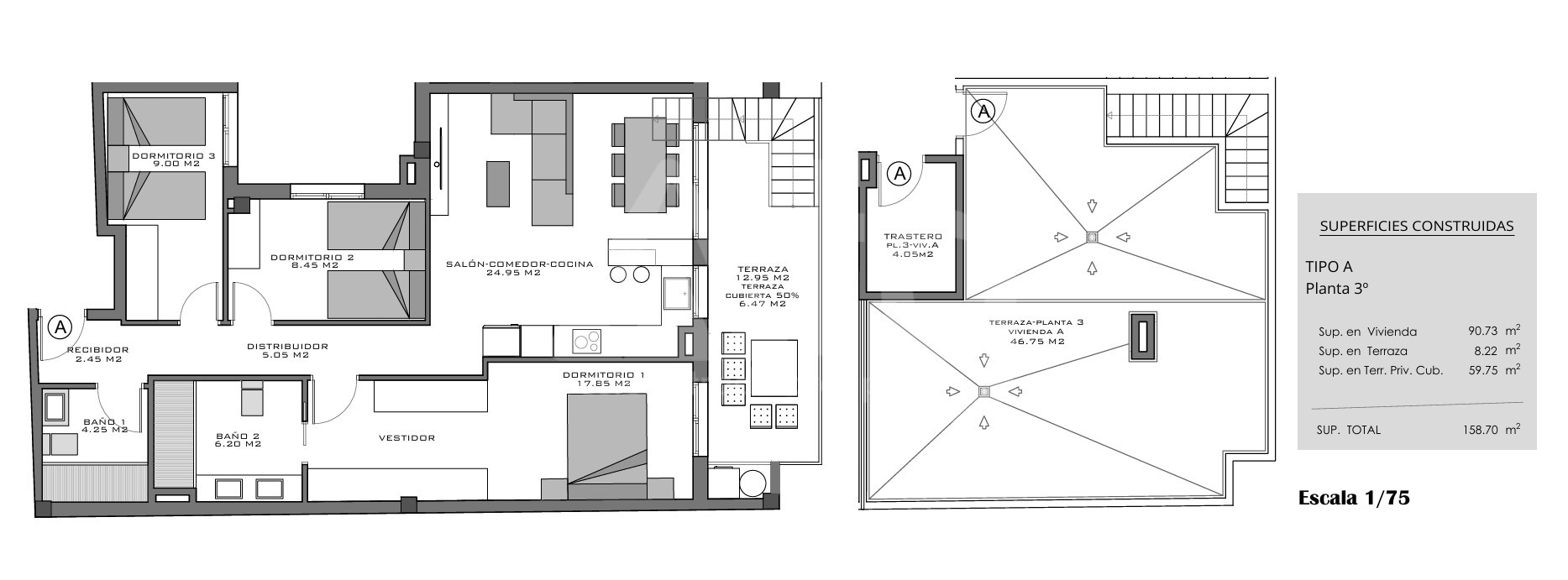 3 bedroom Penthouse in Santa Pola - EB112716 - Photo 1