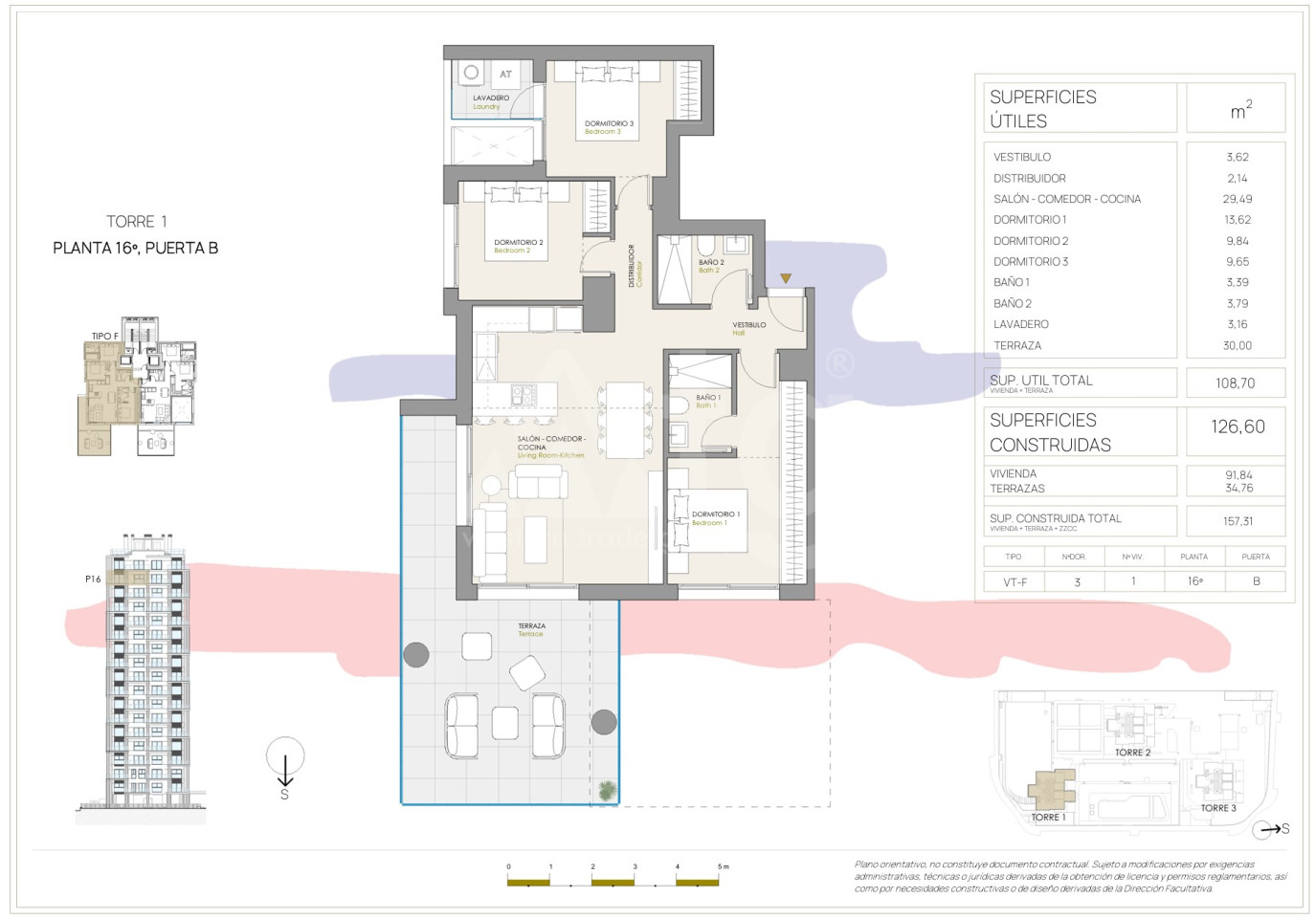 Apartamento de 3 habitaciones en Calpe - CAM113083 - Foto 1