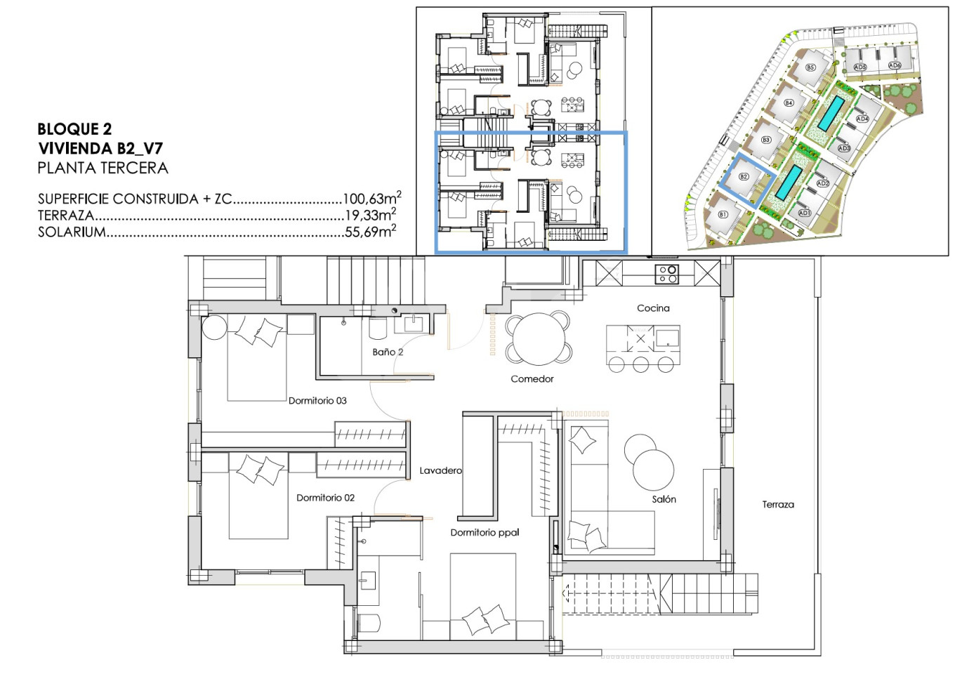 Penthouse   v Santa Rosalia, 3 ložnice - OI115360 - Foto 1