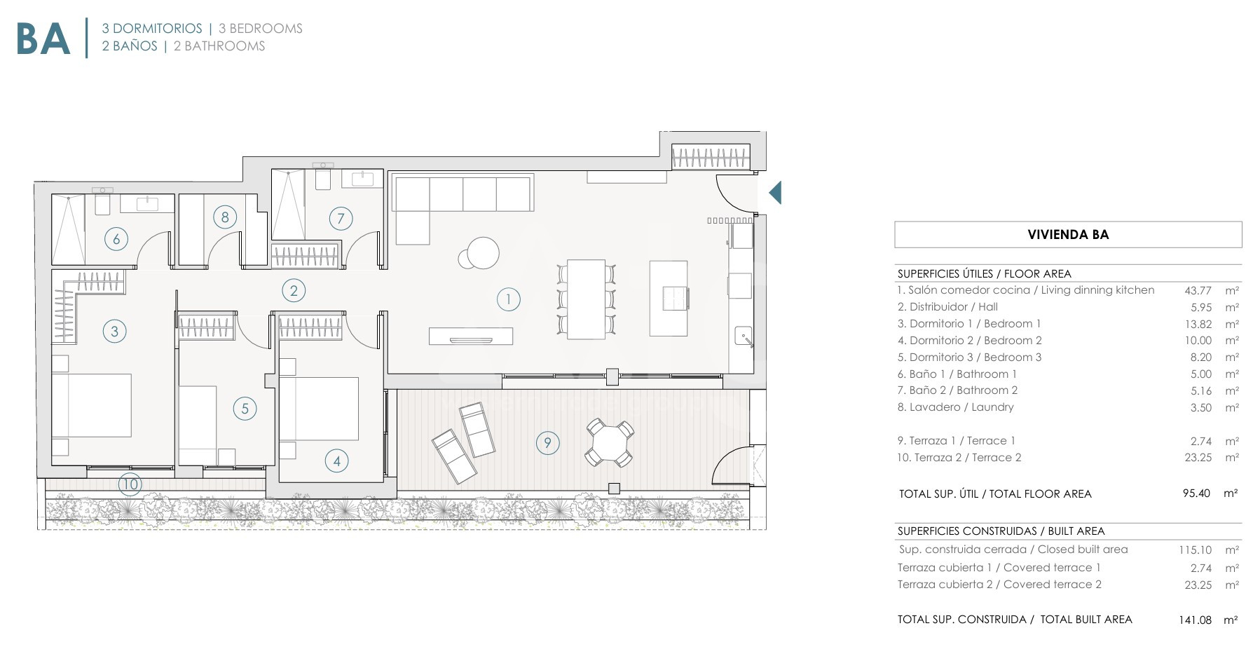 3 bedroom Apartment in Benijófar - PHA118016 - Photo 1