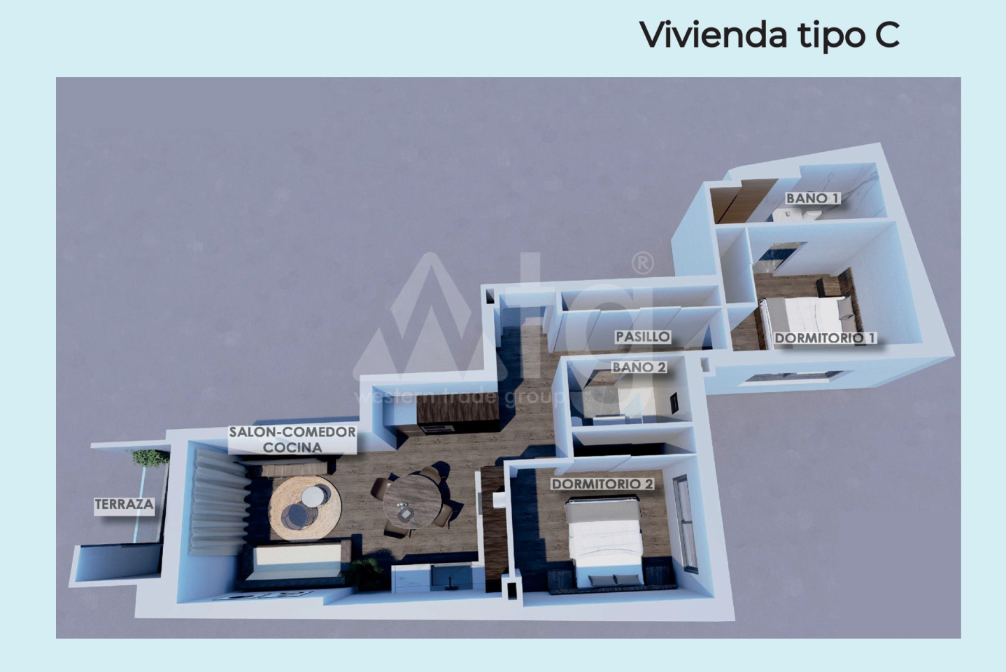 2 Schlafzimmer Appartement in Torrevieja - IM119843 - Foto 1