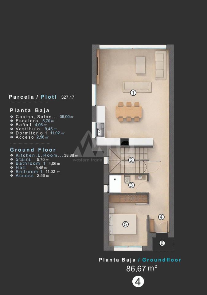 Vilă cu 3 dormitoare în Villamartin - KR127558 - Imagini 2