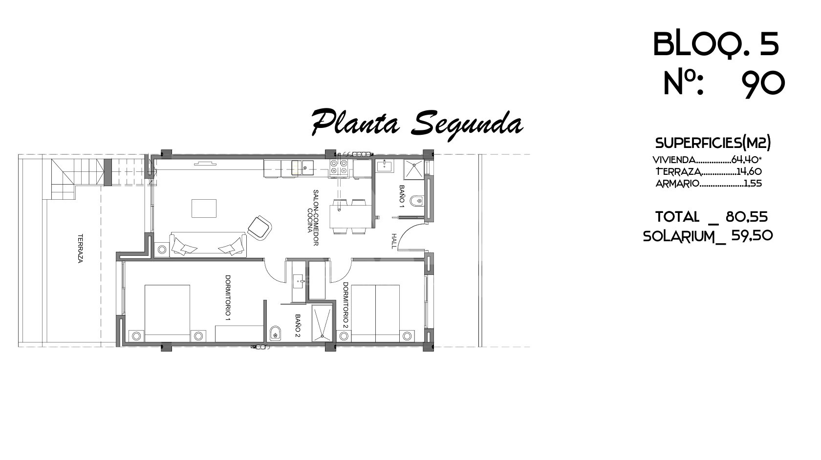 Penthouse de 2 chambres à Guardamar del Segura - CN129588 - Photo 1