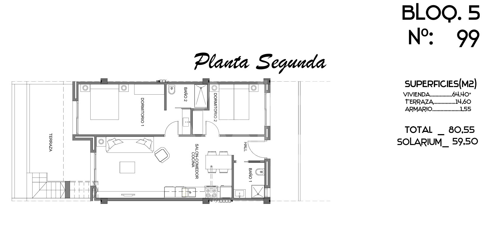 2 bedroom Penthouse in Guardamar del Segura - CN129597 - Photo 1