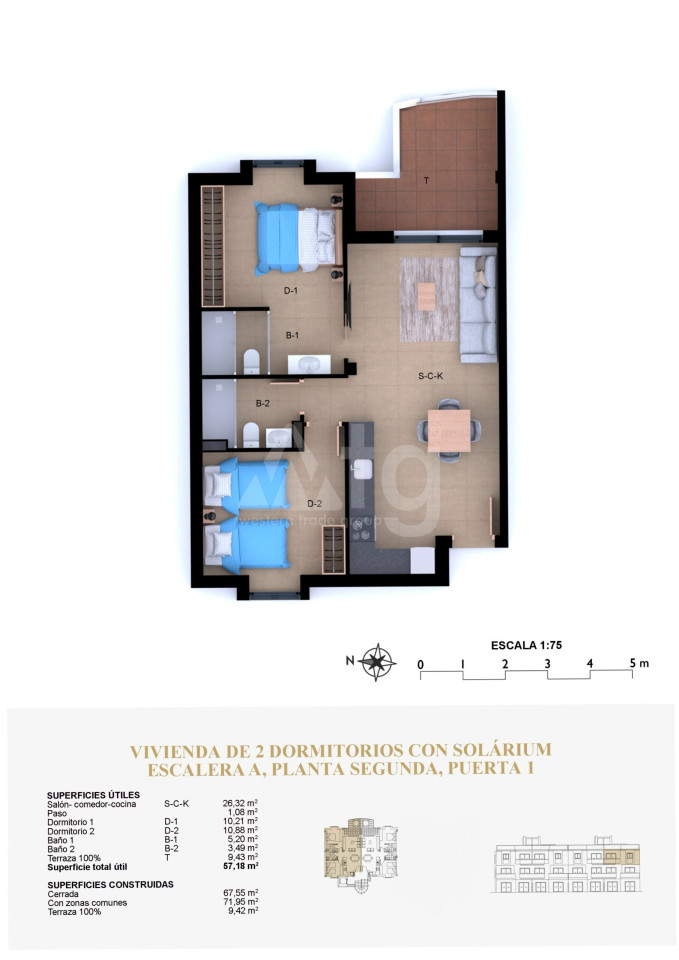 Penthouse w Denia, 2 sypialnie - MTZ130549 - Zdjęcie 1