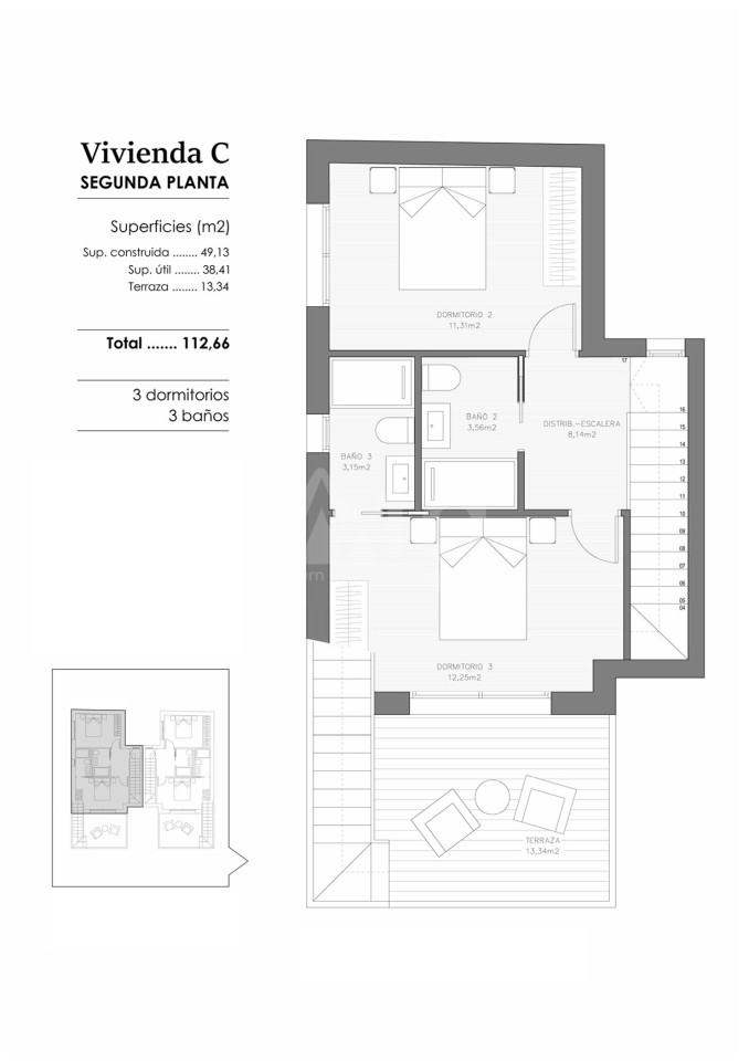 3 bedroom Bungalow in Benejuzar - JJ130575 - Photo 2