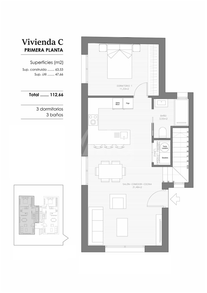 3 bedroom Bungalow in Benejuzar - JJ130575 - Photo 1