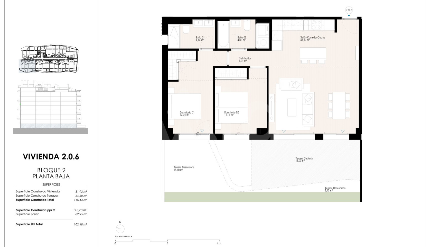 Appartement de 2 chambres à La Vila Joiosa - EXX130646 - Photo 1