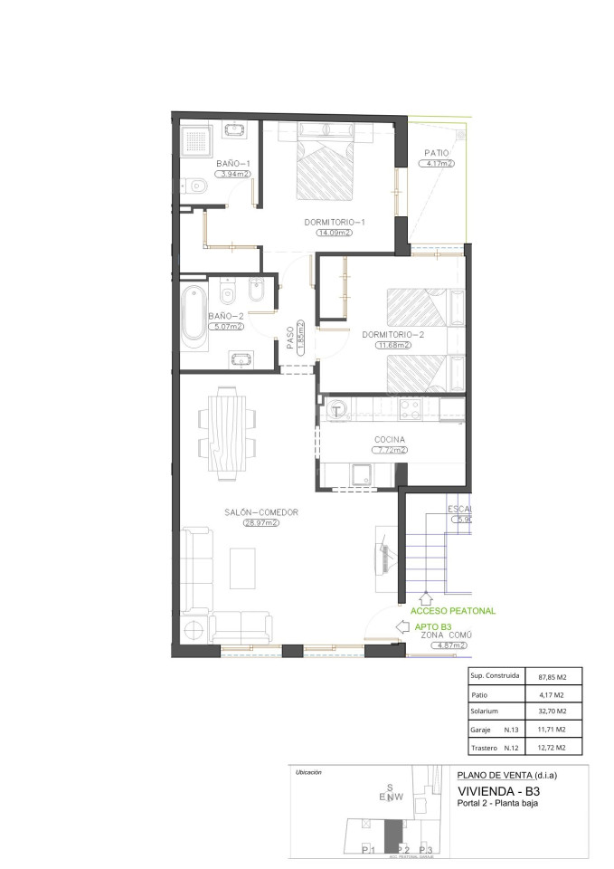 Bungalow de 2 chambres à Burjulu - La Mulería - WD131305 - Photo 1