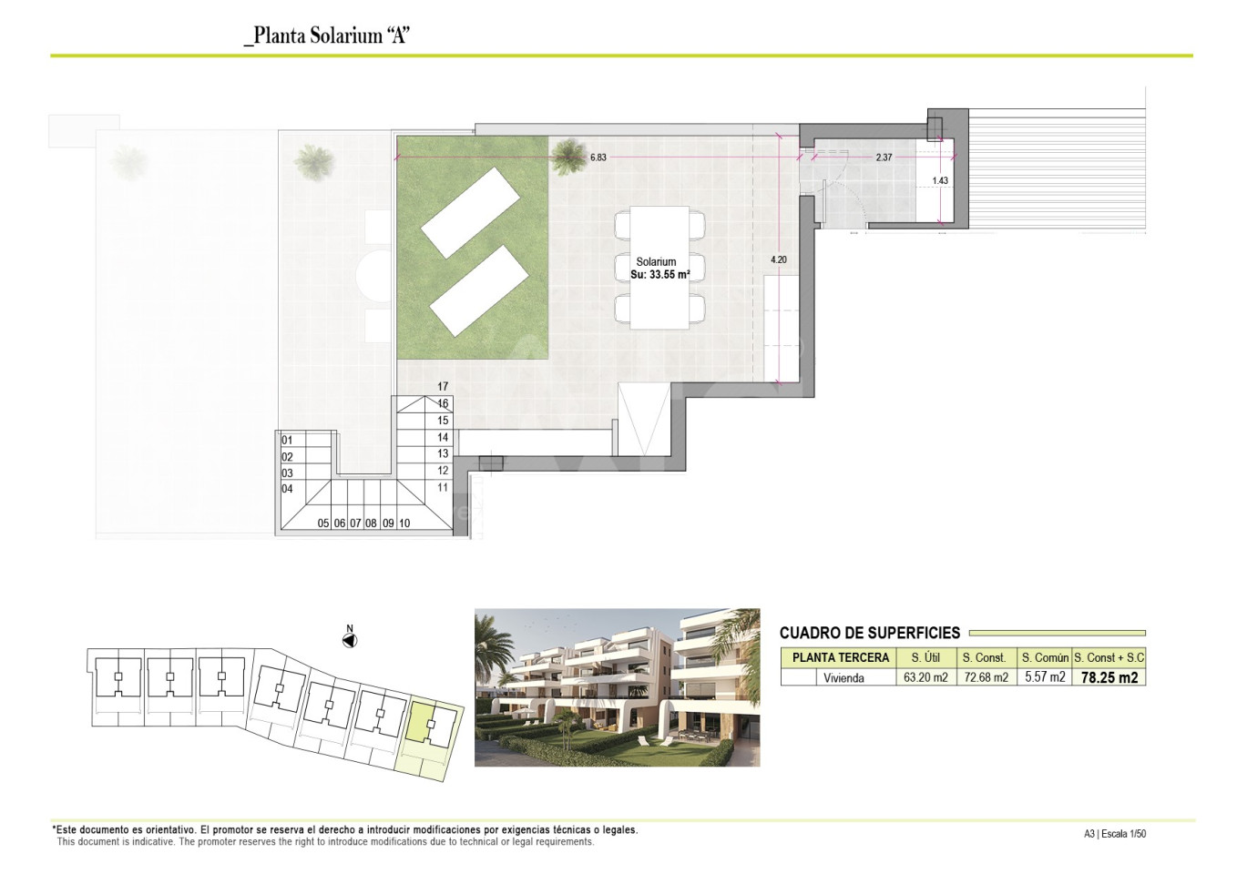 Penthouse de 2 chambres à Alhama de Murcia - NA131341 - Photo 2