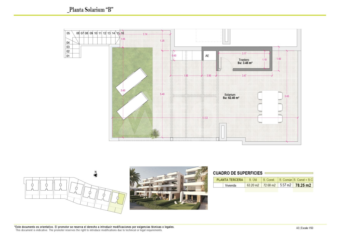 Penthouse   v Alhama de Murcia, 2 ložnice - NA131342 - Foto 2