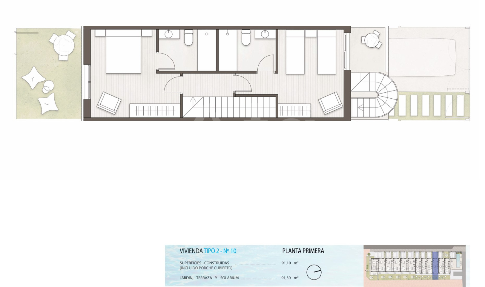 2 bedroom Townhouse in Pilar de la Horadada - ZLG132724 - Photo 2