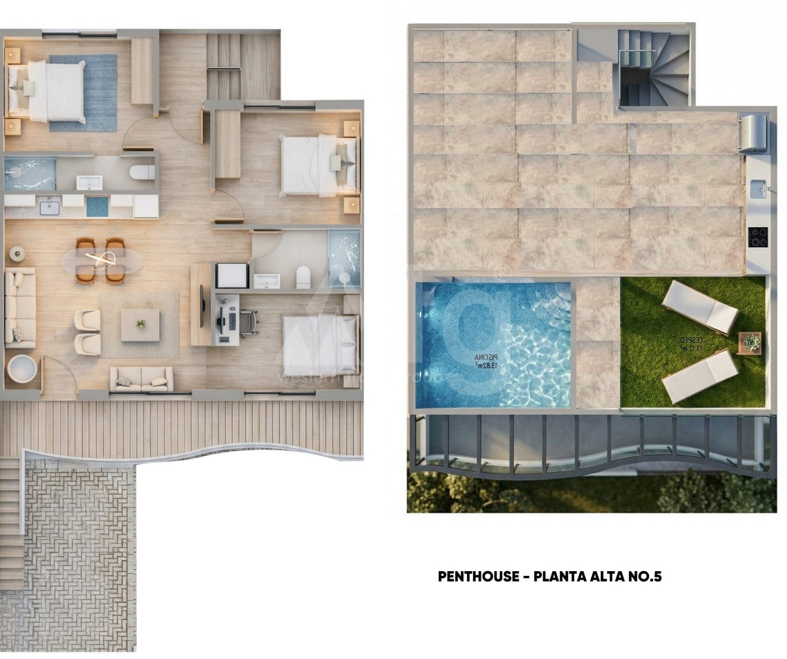 Bungalow w Pilar de la Horadada, 3 sypialnie - GU133376 - Zdjęcie 1