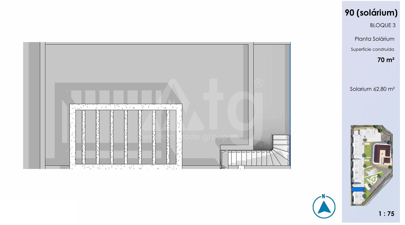 Penthouse   v Guardamar del Segura, 2 ložnice - CN135811 - Foto 2