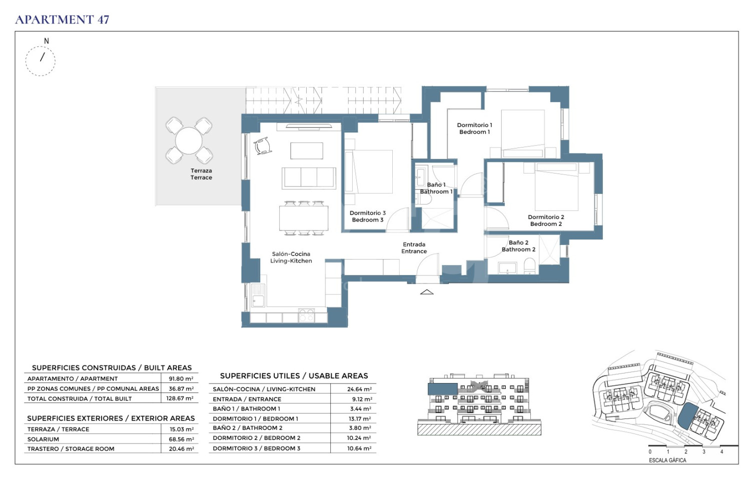 Penthouse de 3 chambres à Corvera - CH136663 - Photo 1