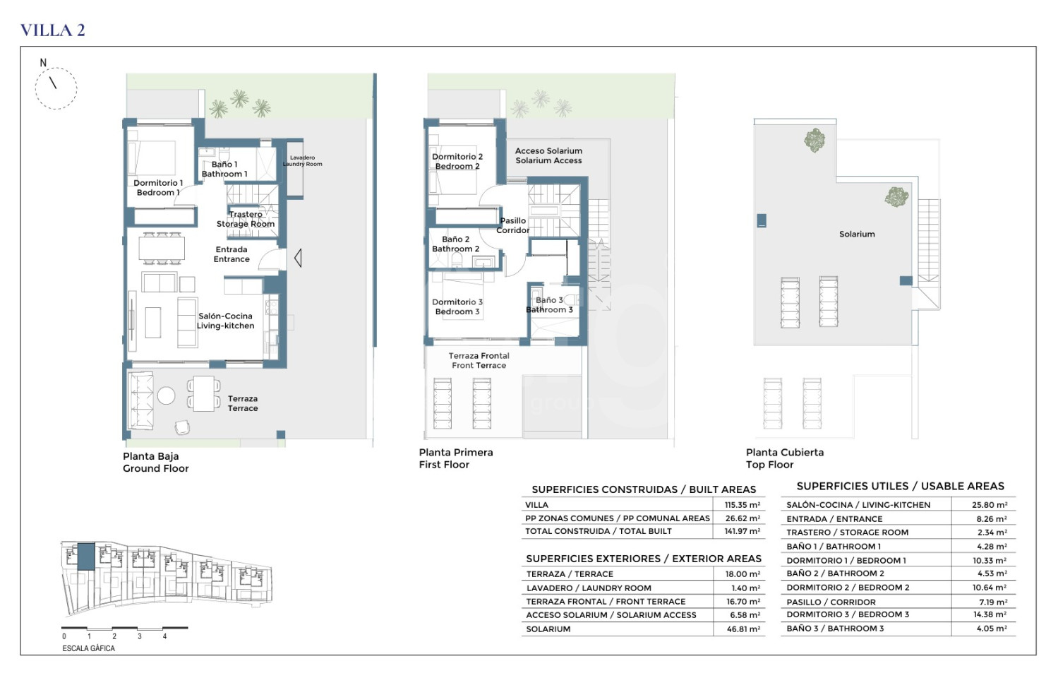 Villa de 3 habitaciones en Corvera - CH136674 - Foto 1