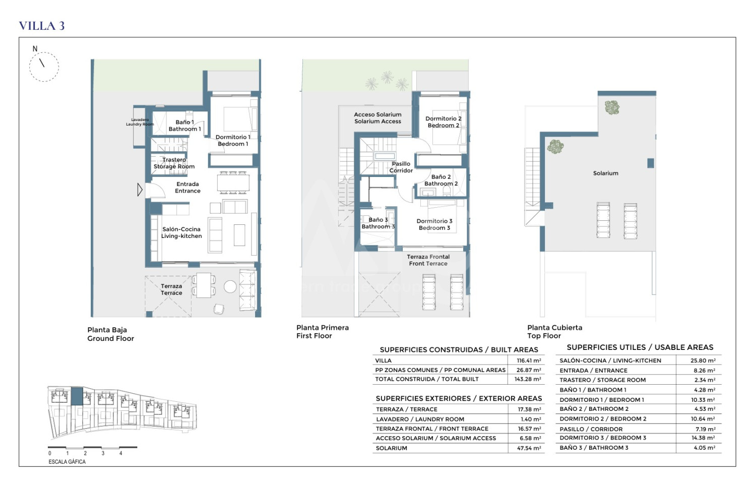 Villa de 3 habitaciones en Corvera - CH136675 - Foto 1