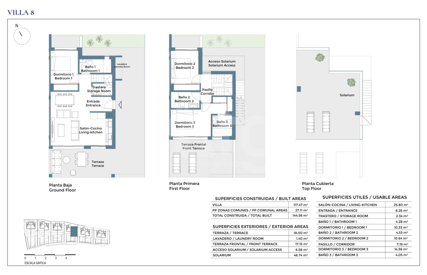Villa de 3 habitaciones en Corvera - CH136680 - Foto 1