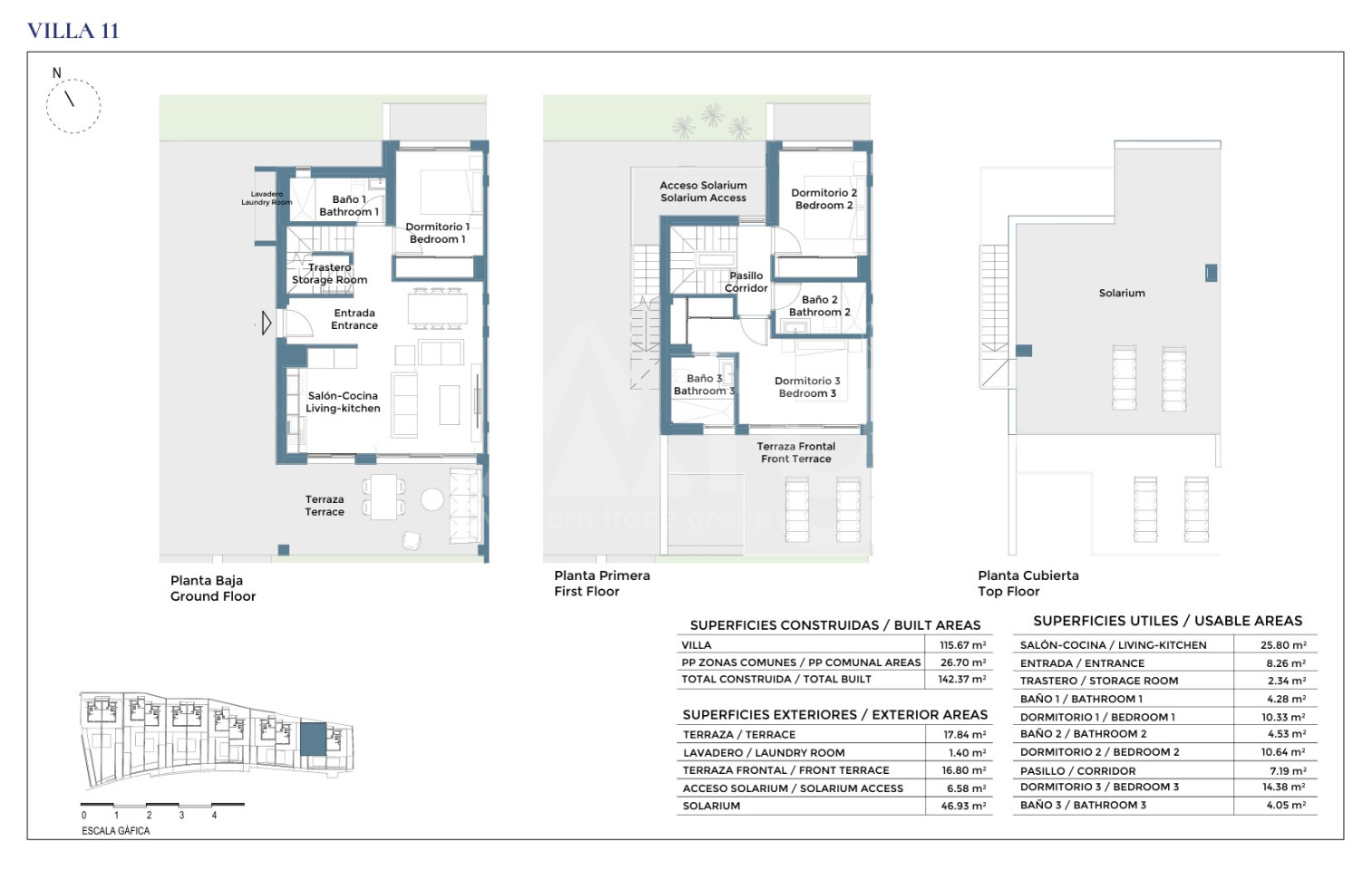 Villa de 3 habitaciones en Corvera - CH136686 - Foto 1