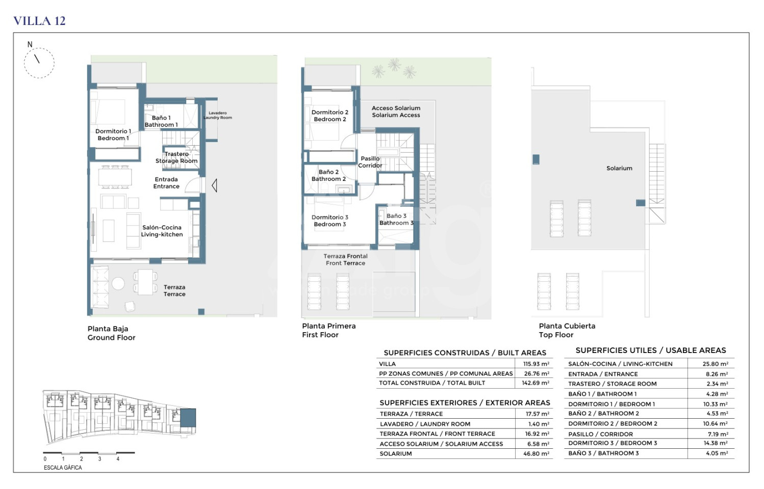 Villa de 3 habitaciones en Corvera - CH136687 - Foto 1