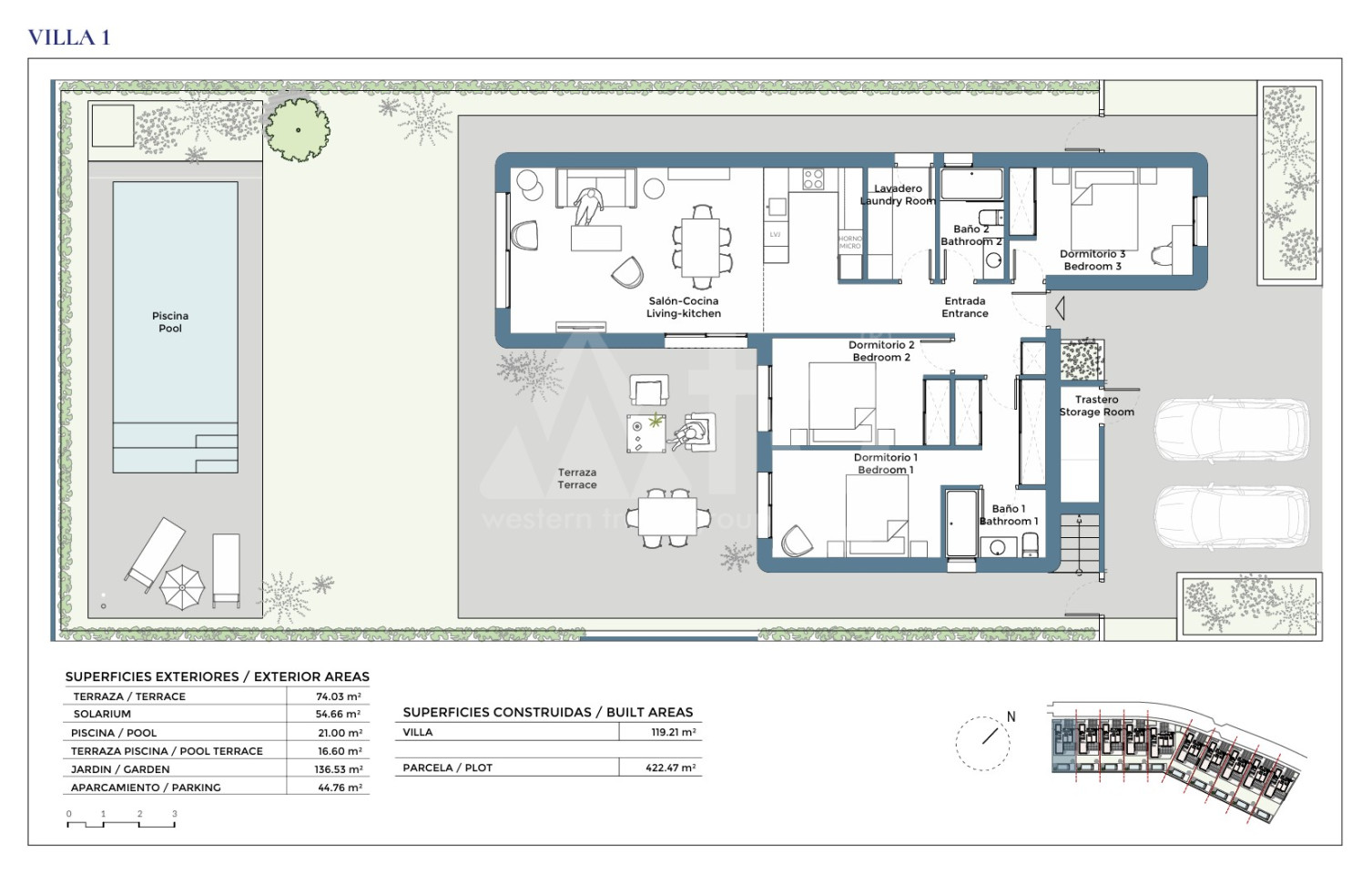 3 Schlafzimmer Villa in Corvera - CH136688 - Foto 1