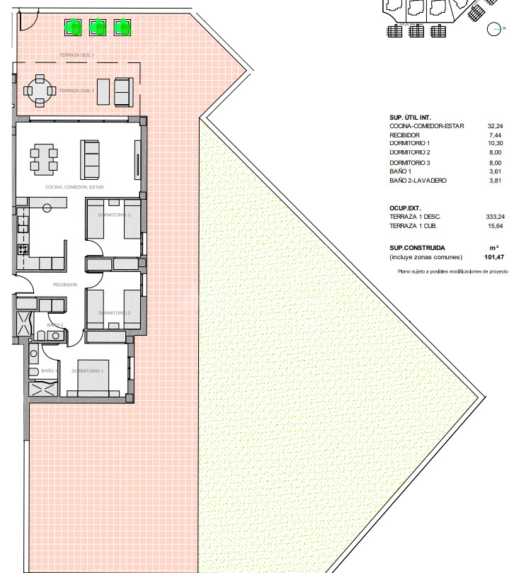 3 Schlafzimmer Appartement in Guardamar del Segura - NS34256 - 1