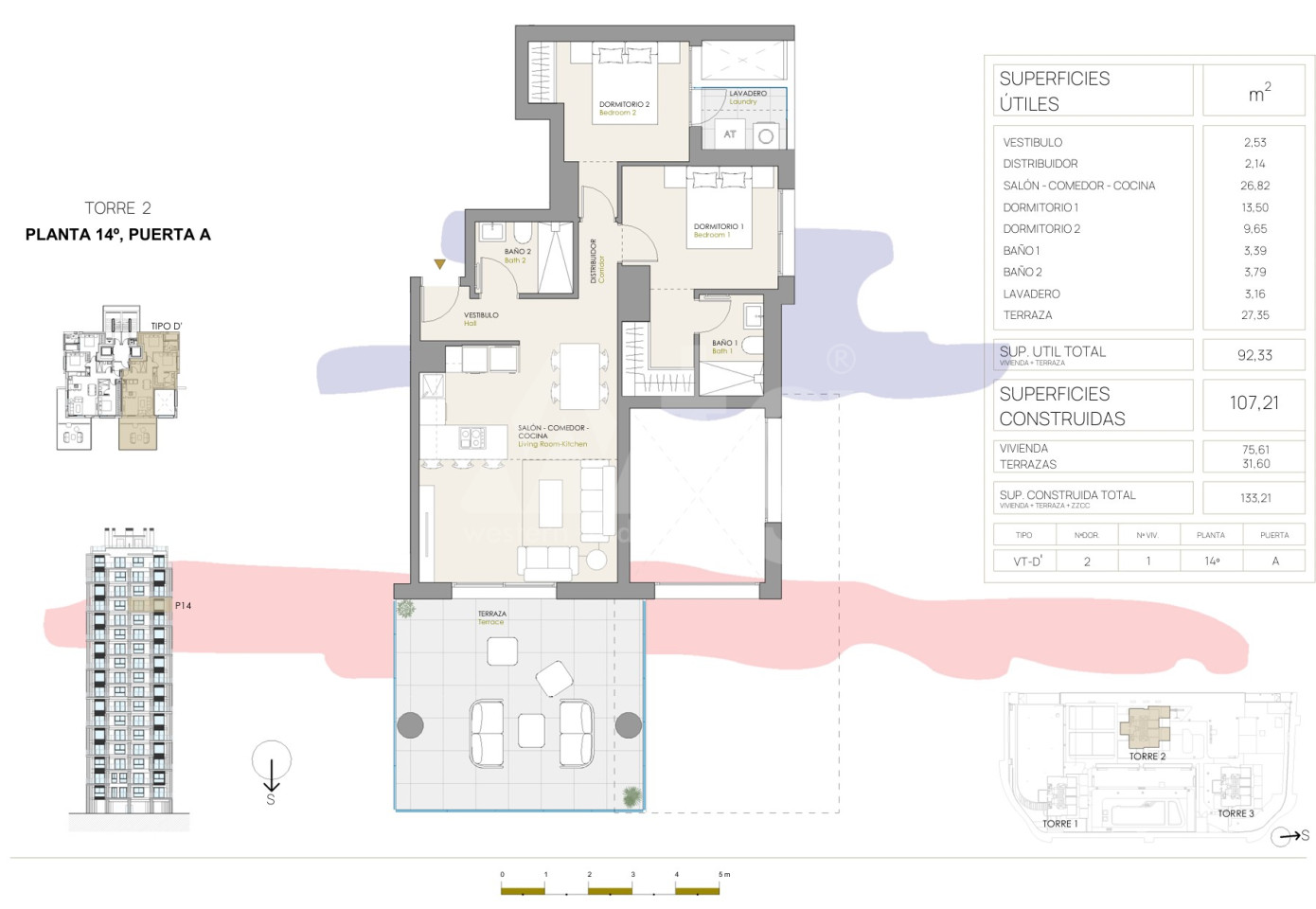 Apartament cu 2 dormitoare în Calpe - CAM140565 - Imagini 1