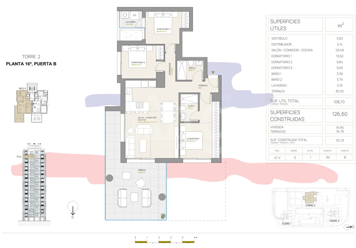 Apartament cu 3 dormitoare în Calpe - CAM140570 - Imagini 1