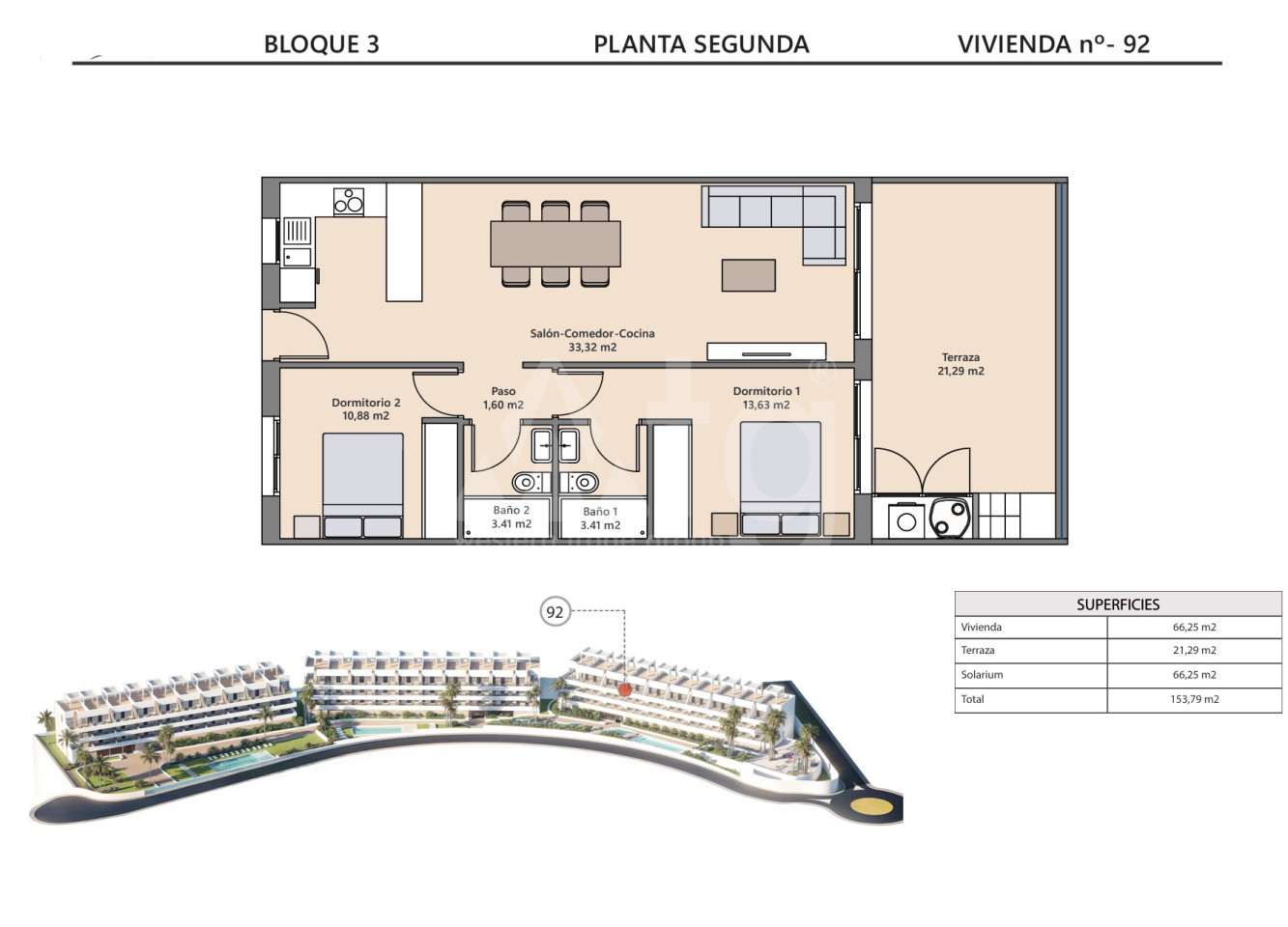 2 bedroom Penthouse in Finestrat - IM140727 - Photo 1