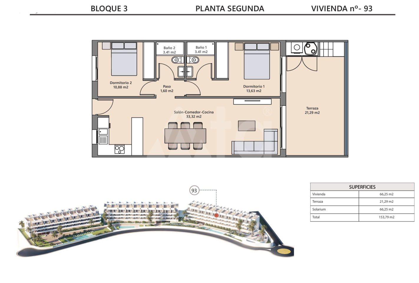 Penthouse   v Finestrat, 2 ložnice - IM140728 - Foto 1