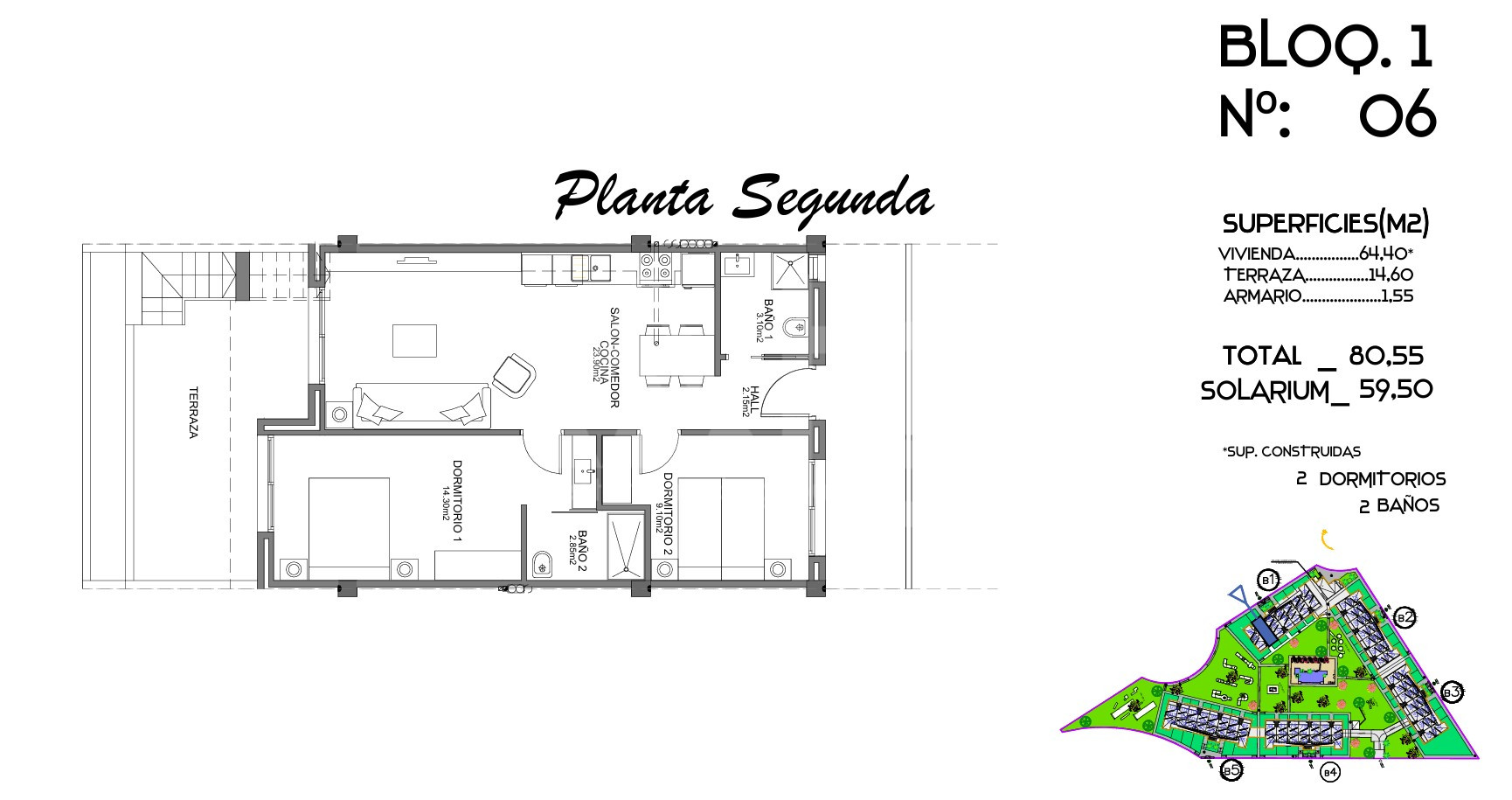 Penthouse de 2 chambres à Guardamar del Segura - CN143105 - Photo 1