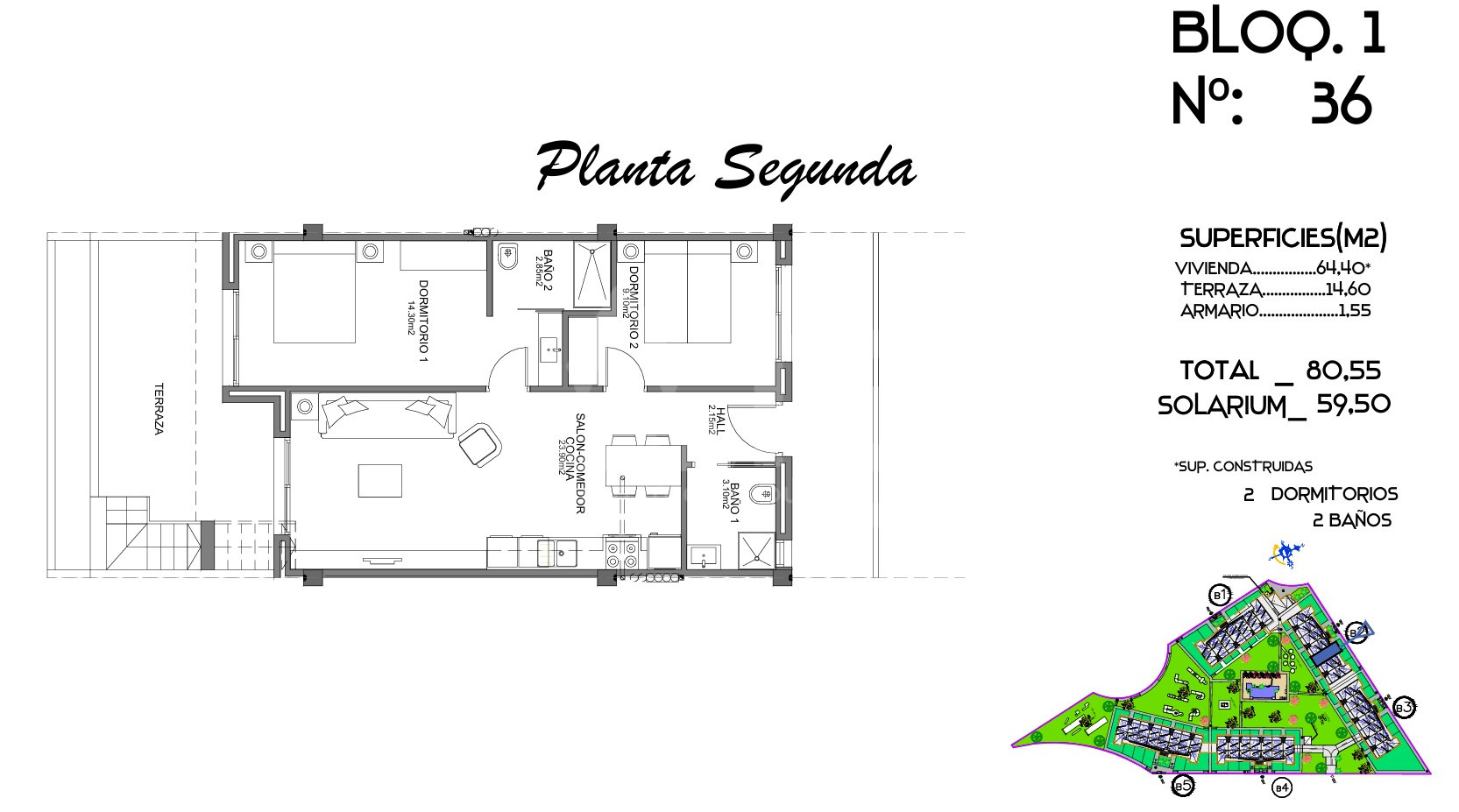 Penthouse de 2 chambres à Guardamar del Segura - CN143149 - Photo 1