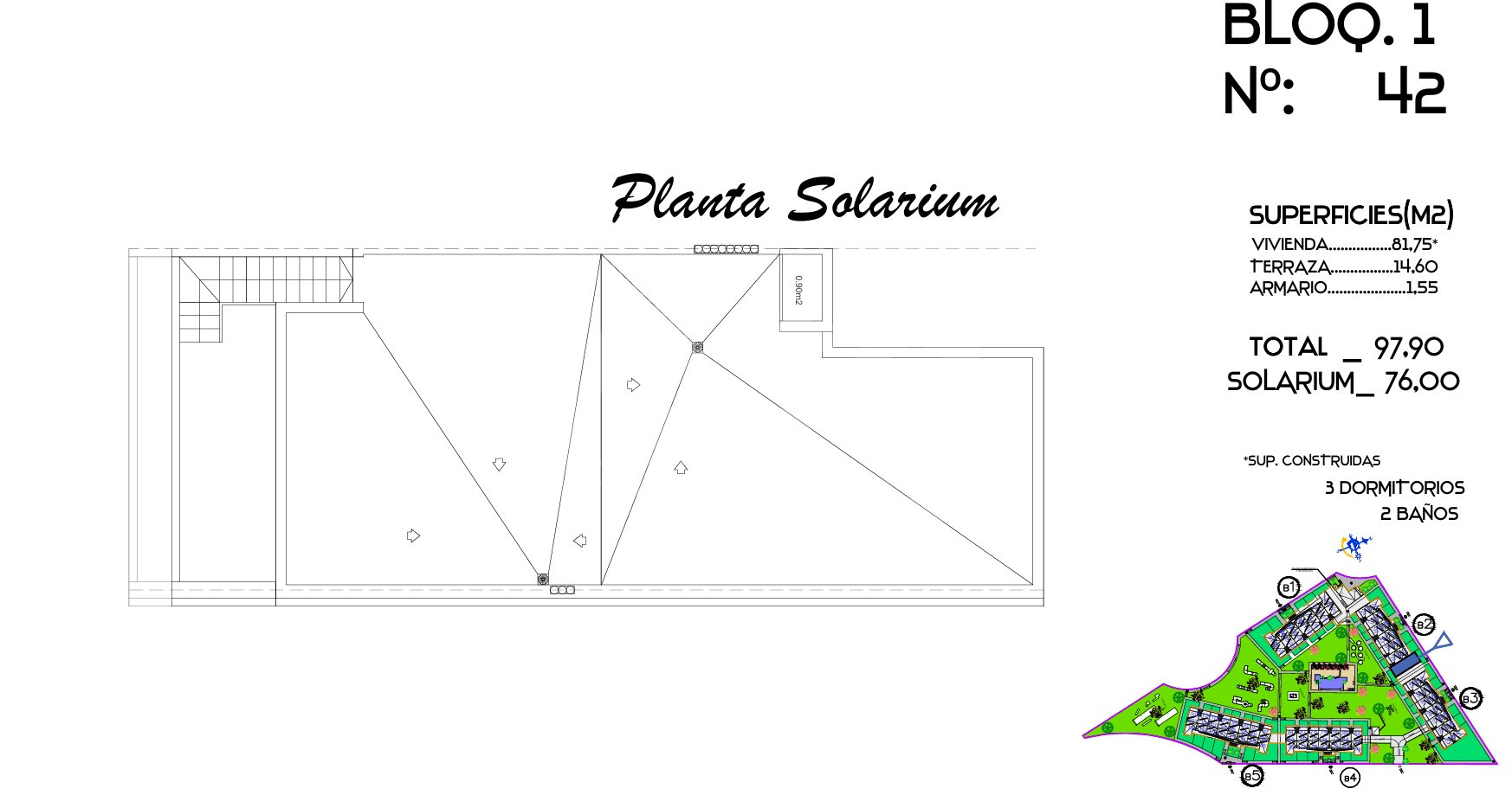 Penthouse   v Guardamar del Segura, 3 ložnice - CN143157 - Foto 2