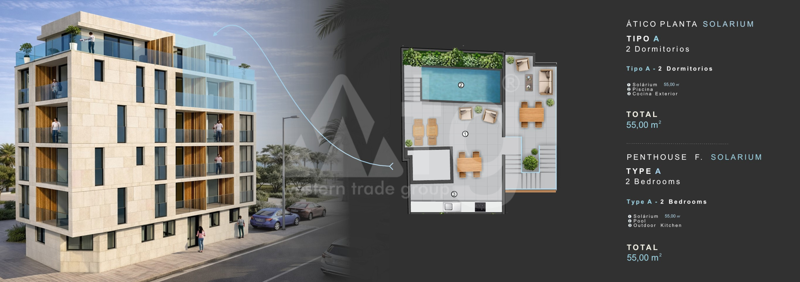 Ático de 2 habitaciones en Torrevieja - KR145269 - Foto 3