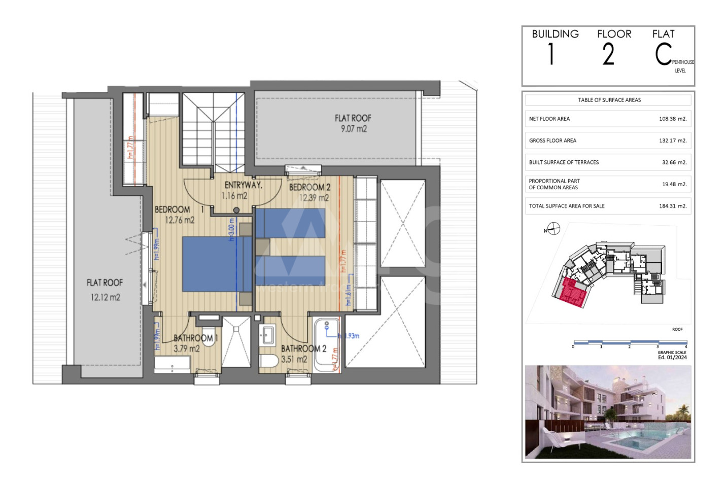 4 Schlafzimmer Penthouse-Wohnung in Xàbia - VAP145729 - Foto 2