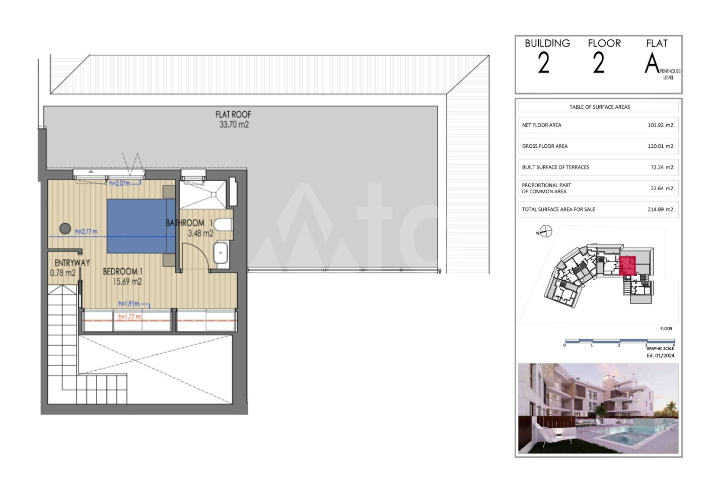 3 Schlafzimmer Penthouse-Wohnung in Xàbia - VAP145733 - Foto 2