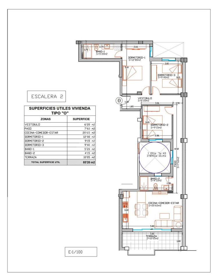 Penthouse de 3 chambres à Elche - PO145899 - Photo 1