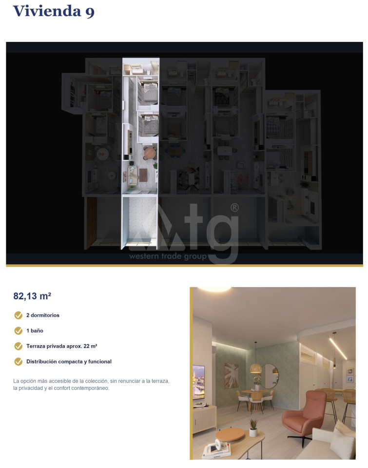 2 bedroom Apartment in Torrevieja - SN146245 - Photo 1