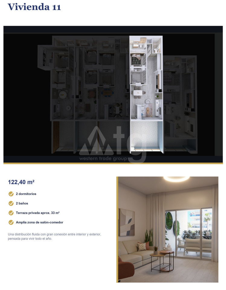 2 bedroom Apartment in Torrevieja - SN146247 - Photo 1