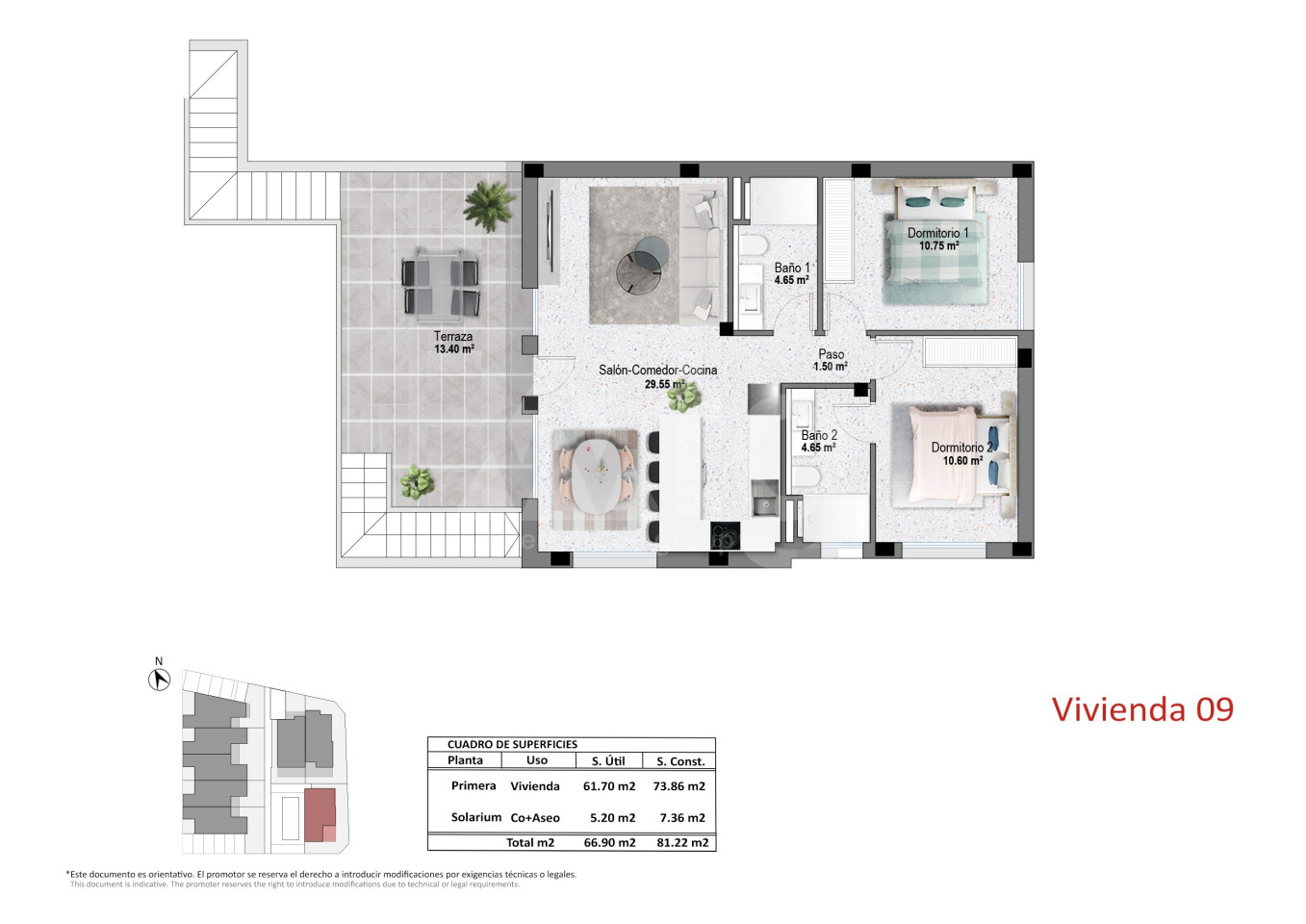 2 bedroom Bungalow in Pilar de la Horadada - OK149882 - Photo 1