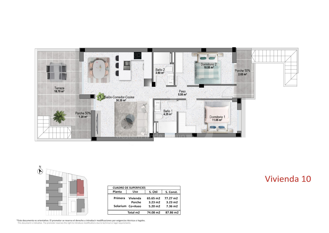 2 Schlafzimmer Bungalow in Pilar de la Horadada - OK149883 - Foto 1
