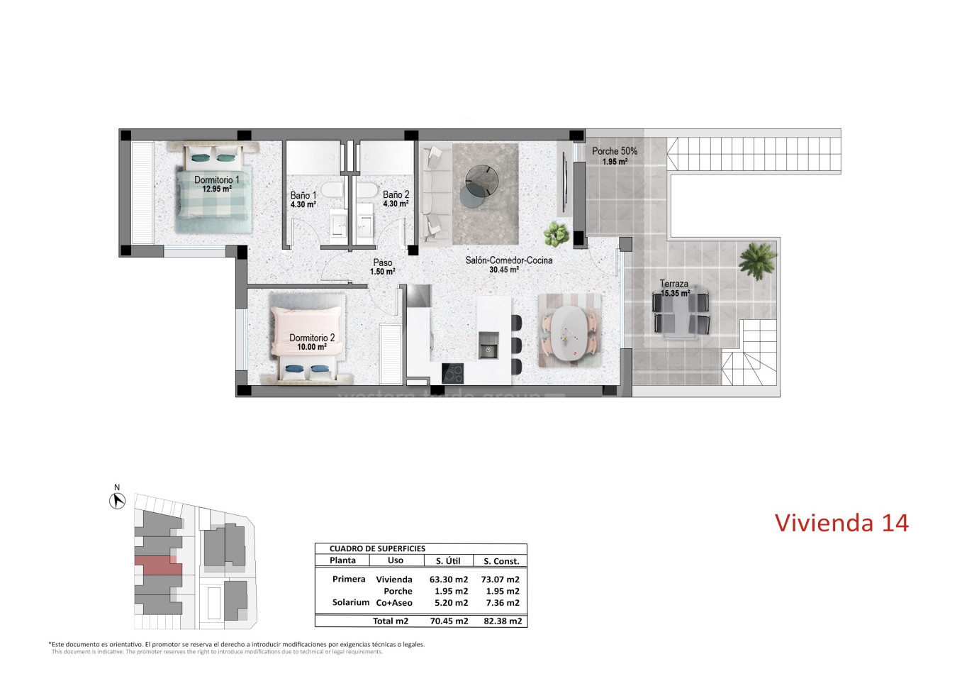 2 Schlafzimmer Bungalow in Pilar de la Horadada - OK149887 - Foto 1
