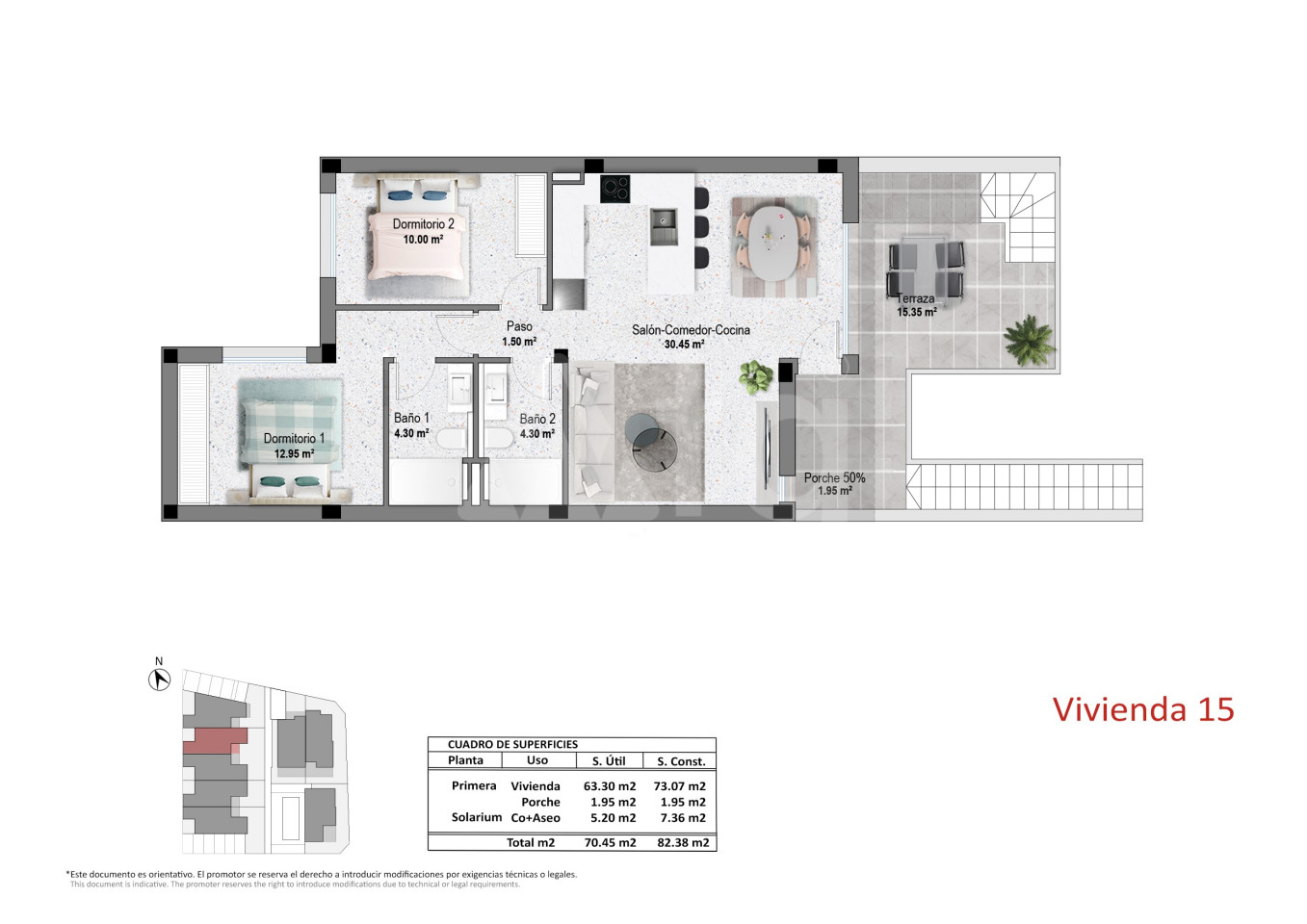 2 Schlafzimmer Bungalow in Pilar de la Horadada - OK149888 - Foto 1