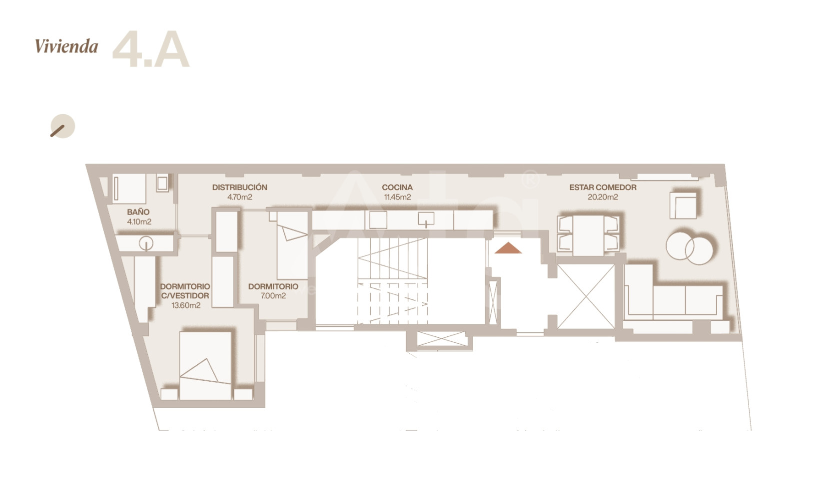 Apartamento de 2 habitaciones en Lorca - REL153029 - Foto 2